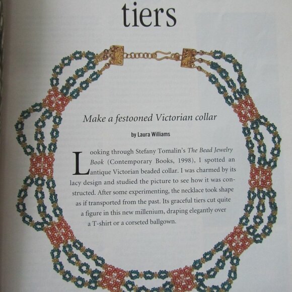 Bead and Button Magazine Creative Ideas For The Art of Beads and Jewelry 2001 - Picture 6 of 13